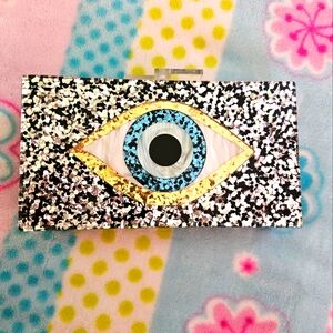 Evil eye purse clutch/crossbody